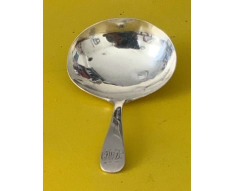 HALLMARKED SILVER TEA CADDY SPOON