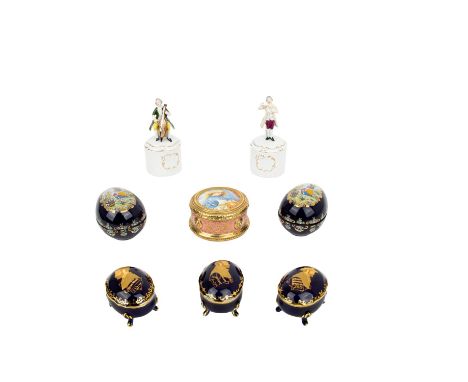   Konvolut 8 Musikdosen, 20. Jhd.:  FRANKLIN MINT 1 Runddose 'Angels of the Vatican' (spielt 'Aria from the Messiah'), ARDLEI