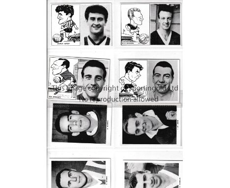 1960'S FOOTBALL CARDS       Forty five 3.75" X 2.75" black &amp; white portrait picture cards with blank backs. Therefore we 