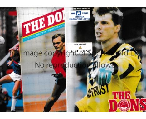SCOTTISH FOOTBALL PROGRAMMES       Thirty nine programmes for Scottish clubs in European Competition from the late 1970's and