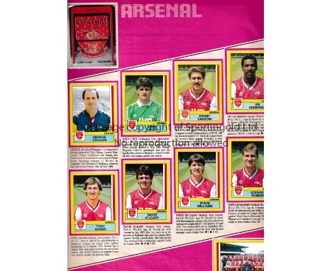 AUTOGRAPHS / PANINI STICKER ALBUM 1987     Album for Football 87 with 472 stickers and includes approximately 95 signatures o