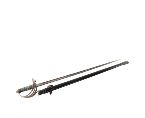 A 20th century Light Infantry Officers sword and sheath, with etched blade, by Henry Wilkinson, London, length 101cm 
