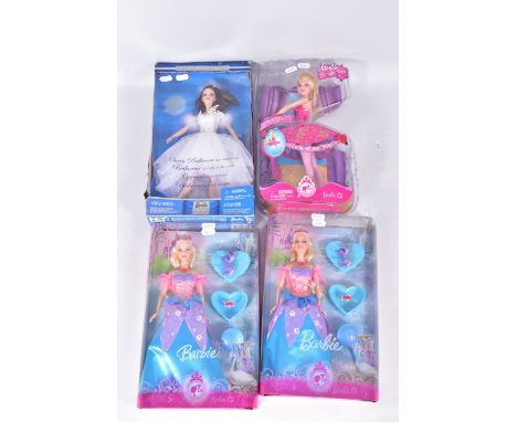 FOUR BOXED MODERN MATTEL BARBIE DOLLS WITH A BALLET THEME, Collector Edition Swan Ballerina from Swan Lake, 2 x Odette from S