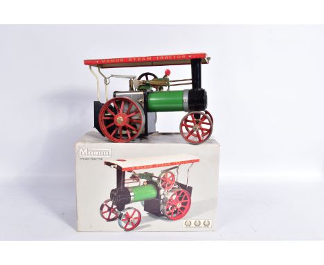 A BOXED MAMOD LIVE STEAM TRACTION ENGINE, No.TE1A, not tested, lightly playworn condition, has been fired up, but complete wi