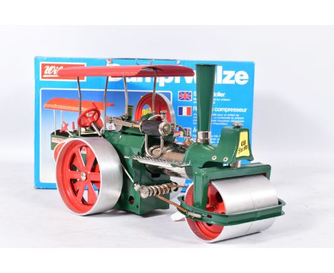 A BOXED WILESCO LIVE STEAM ROLLER 'OLD SMOKY', No.D36, not tested, appears largely complete and in good condition, has been f