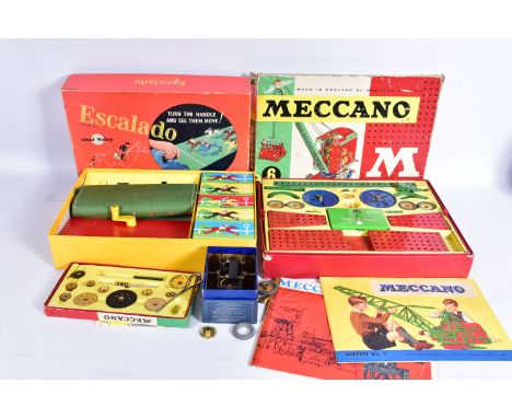 A BOXED MECCANO SET No.6, contents not checked but appears largely complete, with a boxed Meccano Gears Outfit B, not complet