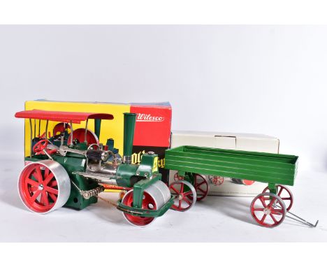 A BOXED WILESCO LIVE STEAM ROLLER, 'Old Smoky', No.D36, not tested, appears largely complete and in good condition, has been 