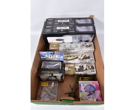 A QUANTITY OF BOXED CORGI CLASSICS MILITARY ITEMS, to include a Century of War series 'Their Finest Hour', No.CS90025 and 'Fo