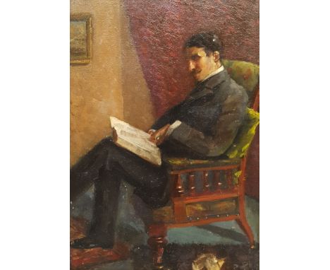 Paul Paul (Staithes Group 1865-1937): Portrait of a Gentleman, oil on panel signed 21cm x 15cm Provenance: from the artist's 