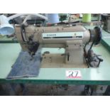 SINGER 212 1/4" DOUBLE NEEDLE (SPLIT NEEDLE BAR) SEWING MACHINE (110V)