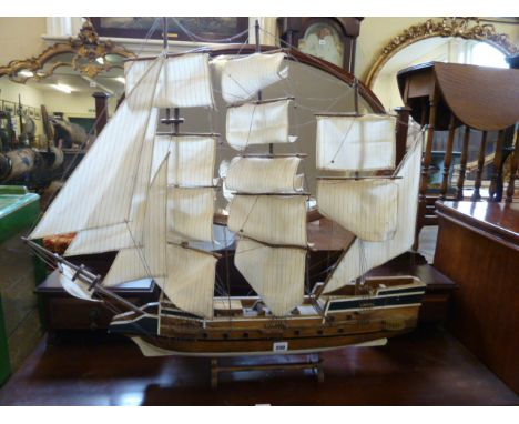 Wooden model galleon