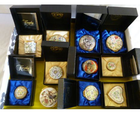 Collection Kingsley Enamels trinket boxes etc (11)