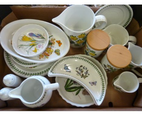 Portmeirion Botanic Garden jugs, bowls, storage jars etc 