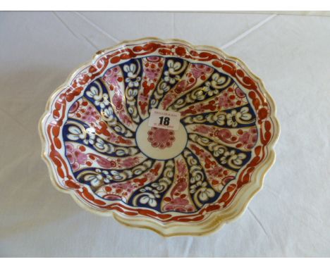 1st period Worcester Queen Charlotte pattern dessert dish