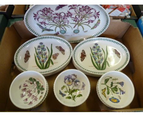 Portmeirion Botanic Garden oval plates and bowls 