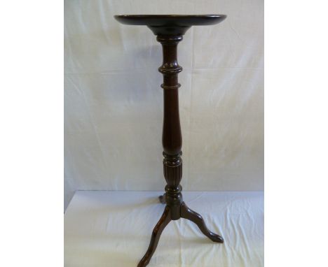Victorian mahogany tripod column torchere 