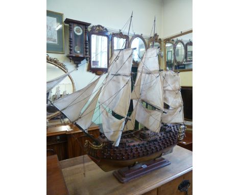 Composite model galleon - style of HMS Victory 