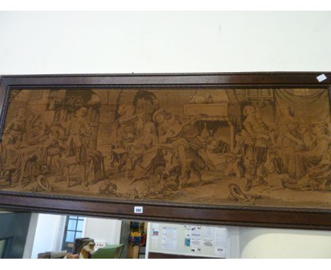 Large oak framed tapestry tavern interior 
