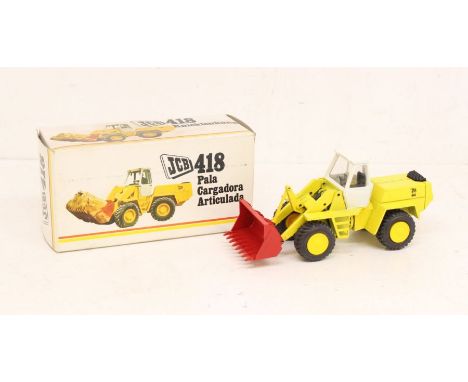 NZG: A boxed JCB 418 Articulated Loader, NZG, Reference No. 142. Original box, general wear expected with age. Condition of t