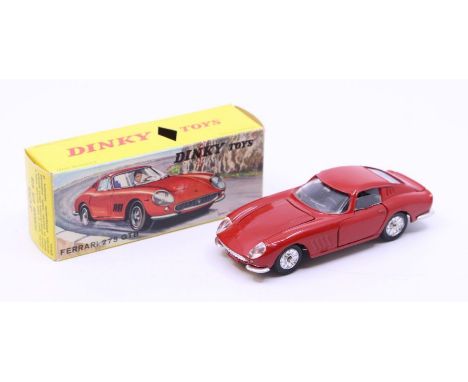 Dinky: A boxed Dinky Toys, Ferrari 275 GTB, Reference No. 506, red body with black interior. Original box, general wear expec