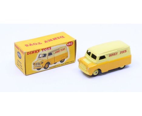 Dinky: A boxed Dinky Toys, Bedford 10 CWT Van 'Dinky Toys', Reference No. 482, two-tone yellow body, yellow wheel hubs. Origi