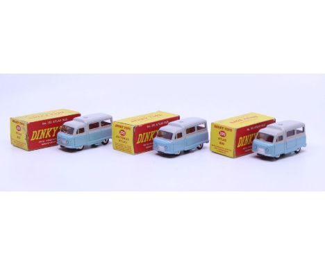 Dinky: A collection of three boxed Dinky Toys, Atlas Bus, Reference No. 295. Original boxes, general wear expected with age. 