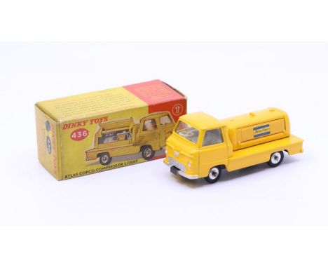 Dinky: A boxed Dinky Toys, Atlas Copco Compressor Lorry, Reference No. 436, yellow body with grey interior. Original box, gen