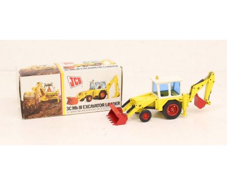 NZG: A boxed 3C Mk III Excavator Loader, NZG, Reference No. 105. Original box, general wear expected with age. Condition of t