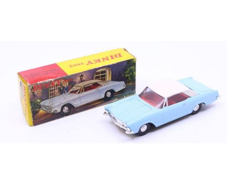 Dinky: A boxed Dinky Toys, Buick Riviera, Reference No. 57/001, light blue body with white roof and red interior. Original bo