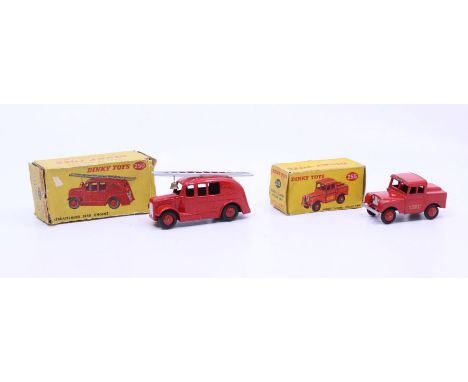 Dinky: A boxed Dinky Toys, Mersey Tunnel Police Van, Reference No. 255, red body. Original box, general wear expected with ag