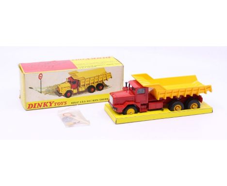 Dinky: A boxed French Dinky Toys, Berliet G.B.O. Avec Benne Carriere Basculante, Reference No. 572, red body with yellow tipp