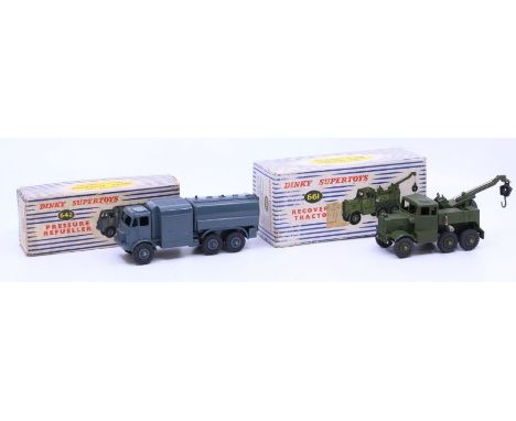 Dinky: A boxed Dinky Supertoys, Recovery Tractor, Reference No. 641; and boxed Dinky Supertoys, Pressure Refueller, Reference