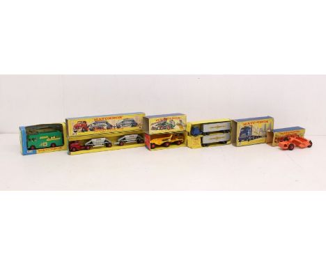 Matchbox: A collection of five boxed Matchbox King Size vehicles to comprise References: M-9, K-2, K-4, K-5 and K-6. All orig