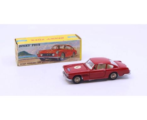 Dinky: A boxed French Dinky Toys, Coupe Ferrari 250 GT, Reference No. 515, red body with #1 to bonnet. Original box, general 