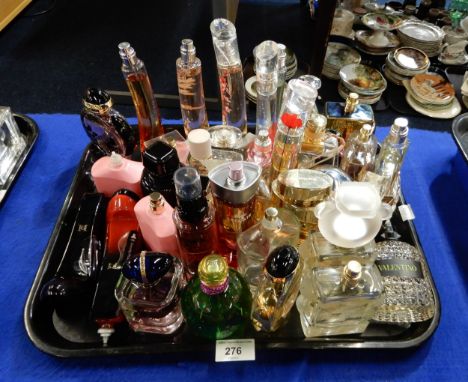 A collection of mainly ladies perfume, mostly testers including Moschino, L'Eau D'Issey, Chloe, Jimmy Choo, Prada,  etc Condi