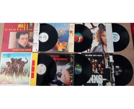 A Set Of Six Original Classics to Include Elvis Costello, Armed Forces and Punch The Clock. Inxs Full Moon Dirty Hearts and K