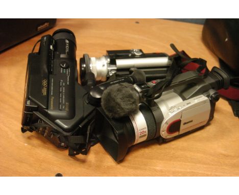 Video and cine equipment, Canon XM1 Camera with Panasonic and Minolta cameras (a lot)