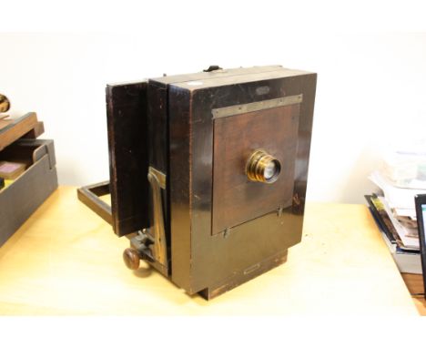 Kodak Studio Camera, No 3B with Cooke series 3 lens and sliding back with reducing film holder