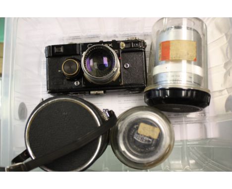 Zeiss items: a Contax 1 camera, an f/4 35mm Distagon and a f/4 135mm Sonnar, both Contarex fit ( a lot)