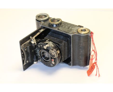 A Voigtlander Perkeo 3x4 Camera, with Skopar f/4.5 55mm lens