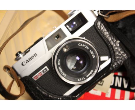 Canon camera, a Canonet QL17 GIII in case