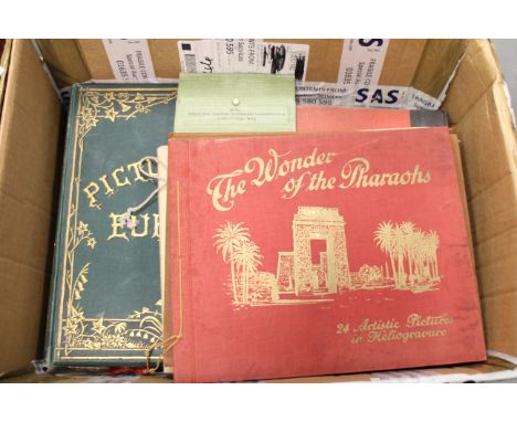 Books: including Das Unbekannte Spanien, K, 1922, Minature Camera World, 1937-38, loose bound, Picturesque Europe-The British