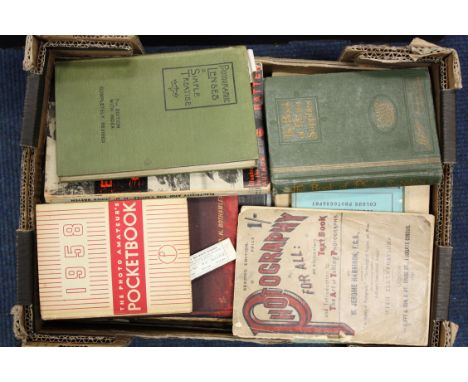 Various Books: quantity of books on technique, including 1891 "Photography for all" and 1941 War department "Basic photograph