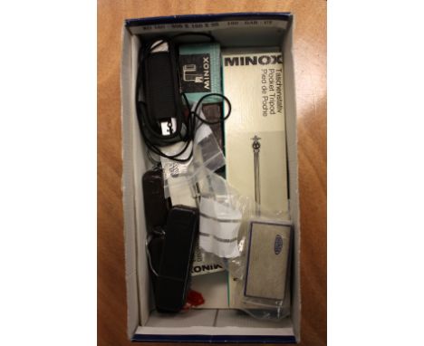Minox Cameras: small quantity of various Minox cameras and accessories including Minox B, Minox C and more (a lot)