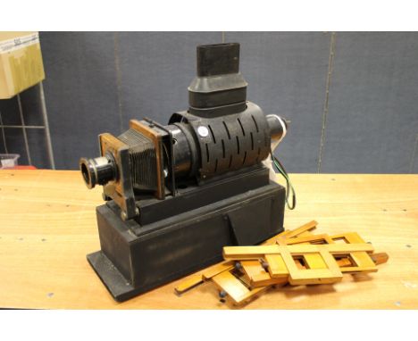 A lantern projector, lantern projector with slide carriers (a lot)