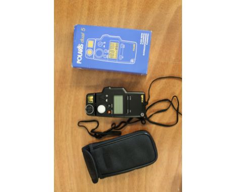 A Polarid Dual 5 Light Meter, in maker's box