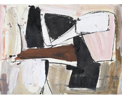 λ ROY TURNER DURRANT (BRITISH 1925-1998) UNTITLED Ink, watercolour and gouache Signed, inscribed Near Brodle and dated 1966 (