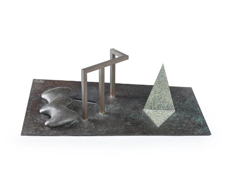 λ ROBERT MARSDEN (BRITISH B. 1947) COMPOSITION NO. 3, 1992 Bronze 18 x 58 x 37.5cm (7 x 22¾ x 14¾ in.)Provenance: Private Col