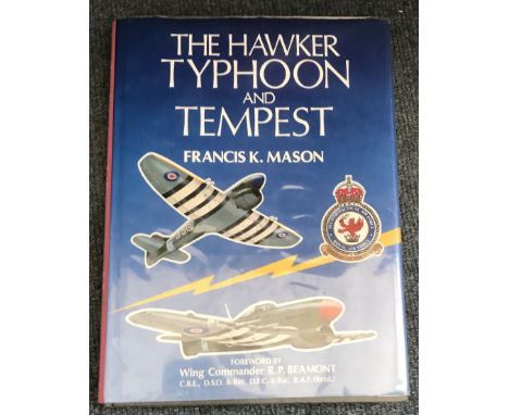RAF multi signed hardback book titled The Hawker Typhoon and Tempest by Francis K Mason includes 24 signatures includes RAF p