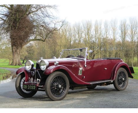 - Very rare 1933 model-year only tourer with period competition history
- First owned by the vendor in the 1960's and reacqui